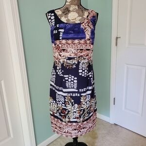 Single Los Angeles Plus 1X Printed Shift Dress NWT‎